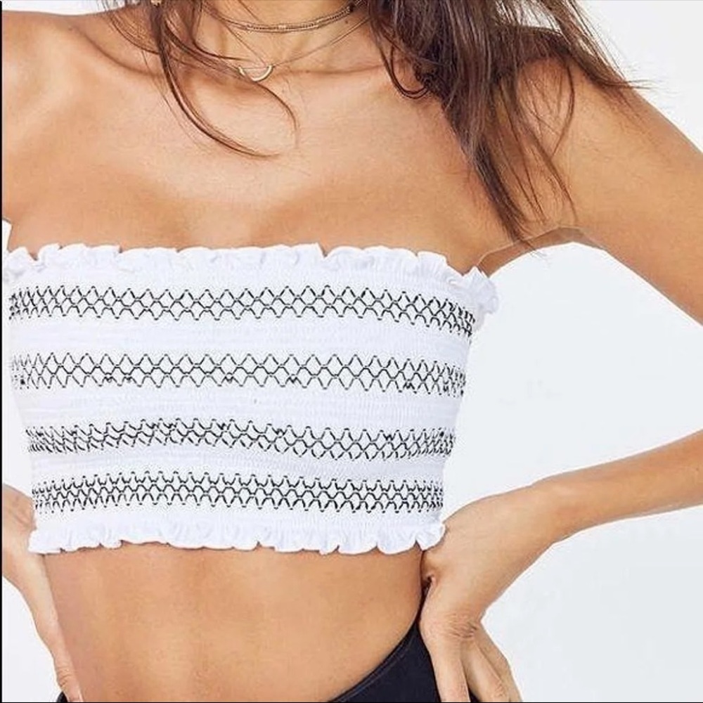 Urban Outfitters Silence + Noise Smocked Tube Top